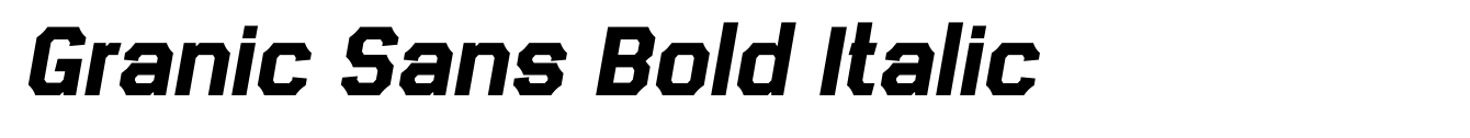 Granic Sans Bold Italic image